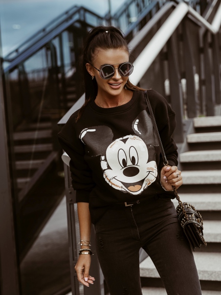 Bluza z nadrukiem Mickey...