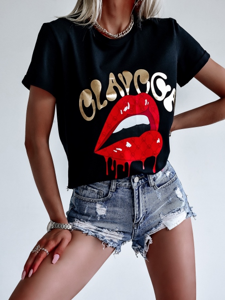 T-shirt oversize Red Lips...