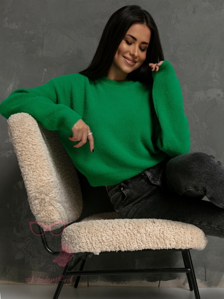 Sweter miękki Felesz zielony