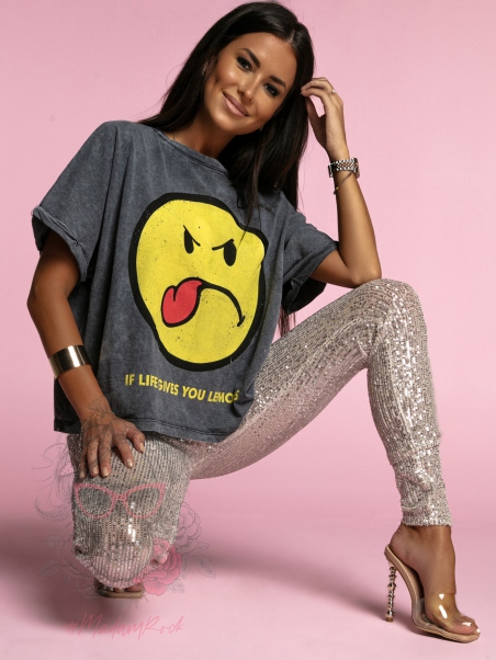 T-shirt dekatyzowany Emoji...