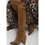 Kozaki za kolano Madam Estotica karmelowe