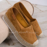 Espadryle na platformie Tiamo karmelowe-OUTLET