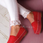 Espadryle na platformie Lady Malawi czerwone