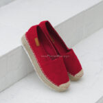 Espadryle na platformie Madam Hilo czerwone