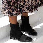 Botki skórzane Madam Senzillo czarne