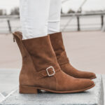 Botki zamszowe Lady Manzana karmelowe