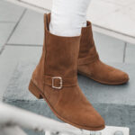 Botki zamszowe Lady Manzana karmelowe