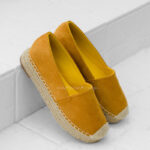 Espadryle na platformie Madam Teka żółte