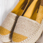 Espadryle na platformie Nature Rock żółte