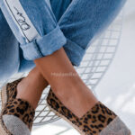 Espadryle z cyrkoniami Madam Velo w panterkę