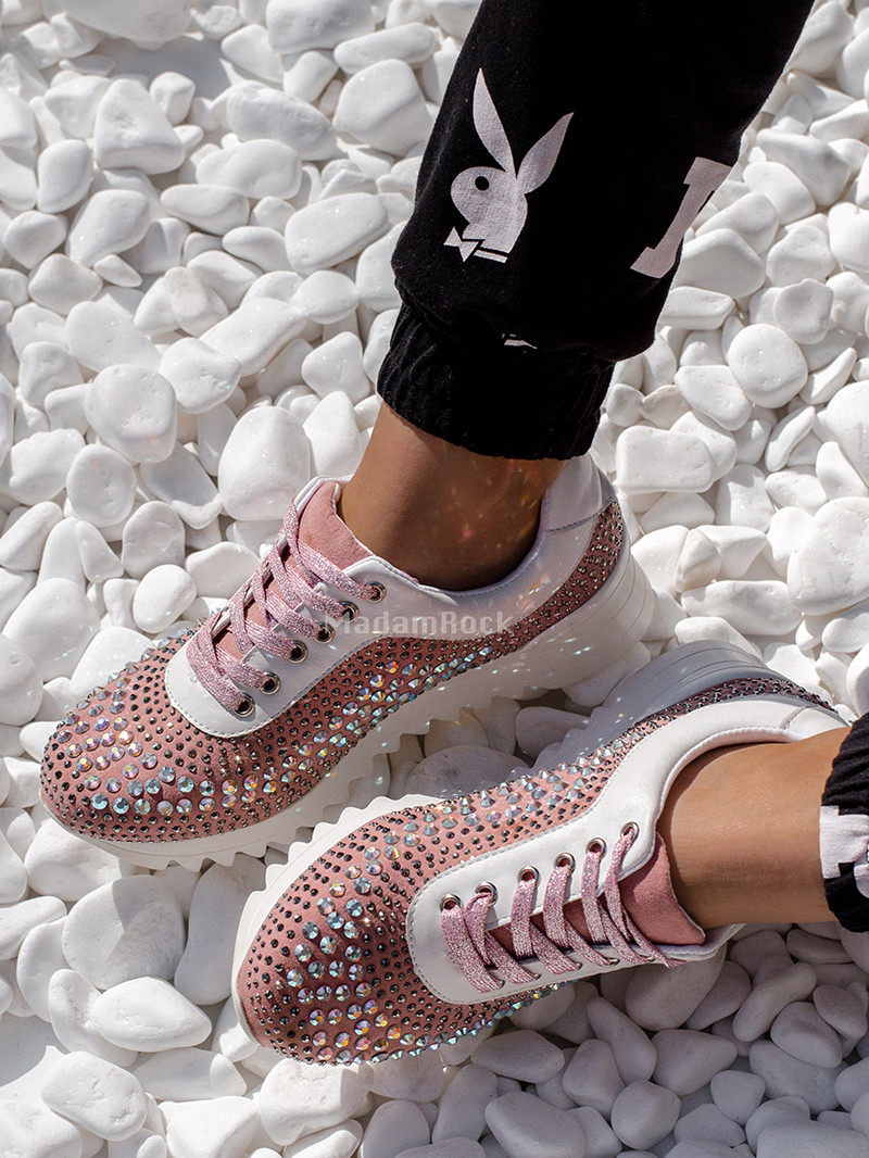 Buty sportowe Madam Drops pudrowe