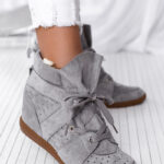 Sneakersy Madam Millor szare