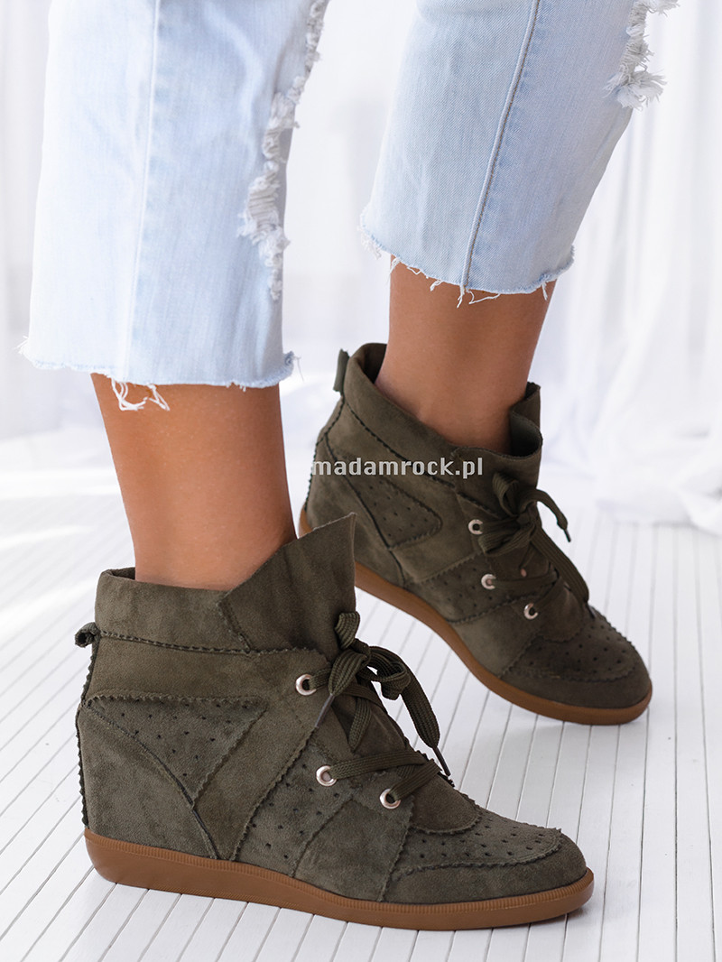 Sneakersy Madam Millor khaki