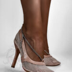 Czółenka kabaretki TheOne Rock beżowe