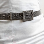 Pasek ozdobny Barco srebrny