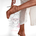 Sandały na szpilce Rock Balls nude