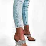 Klapki transparentne Madam Adelle czarne