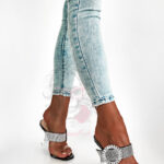 Klapki transparentne Madam Adelle czarne