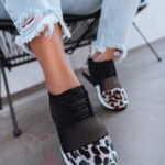 Buty sportowe Madam Muse w panterkę