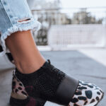 Buty sportowe Madam Muse w panterkę