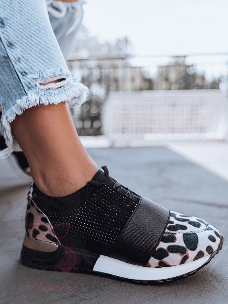 Buty sportowe Madam Muse w panterkę Buty sportowe Madam Muse w panterkę