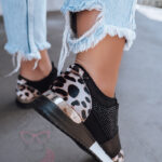 Buty sportowe Madam Muse w panterkę