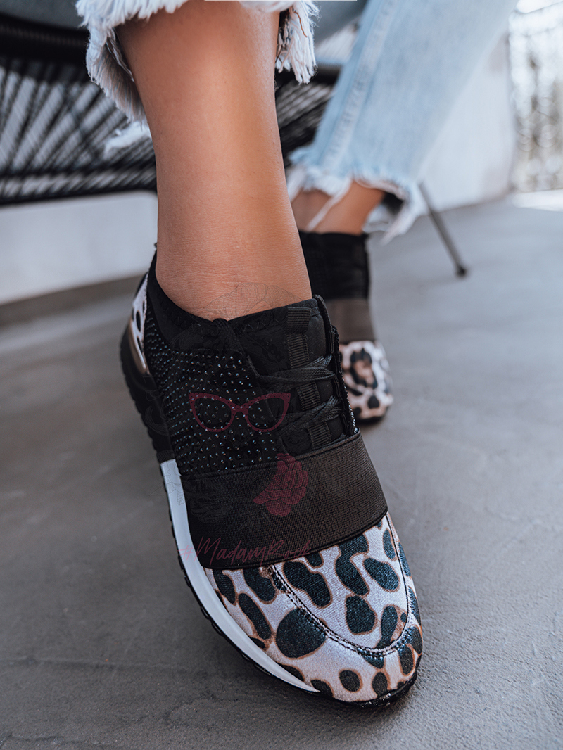 Buty sportowe Madam Muse w panterkę Buty sportowe Madam Muse w panterkę