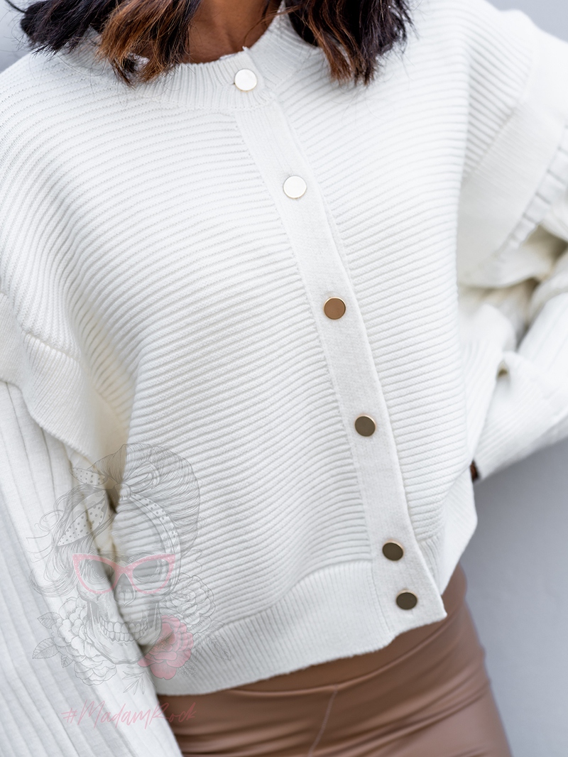 Sweter oversize Cachet śmietanowy