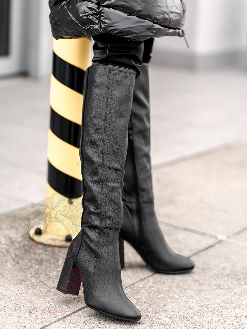 Kozaki na słupku Rock Chaos czarne Kozaki na słupku Rock Chaos czarne