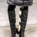 Kozaki na słupku Rock Chaos czarne