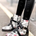 Workery logowane Rock Chaos białe