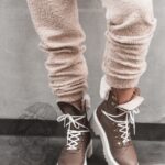 Trapery z futerkiem Madam Longo brązowe