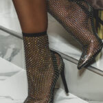 Botki kabaretki Madam Spears czarne