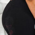 Legginsy prążkowane Madam Gym czarne