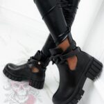 Botki z wycięciem Madam Kurtis II czarne