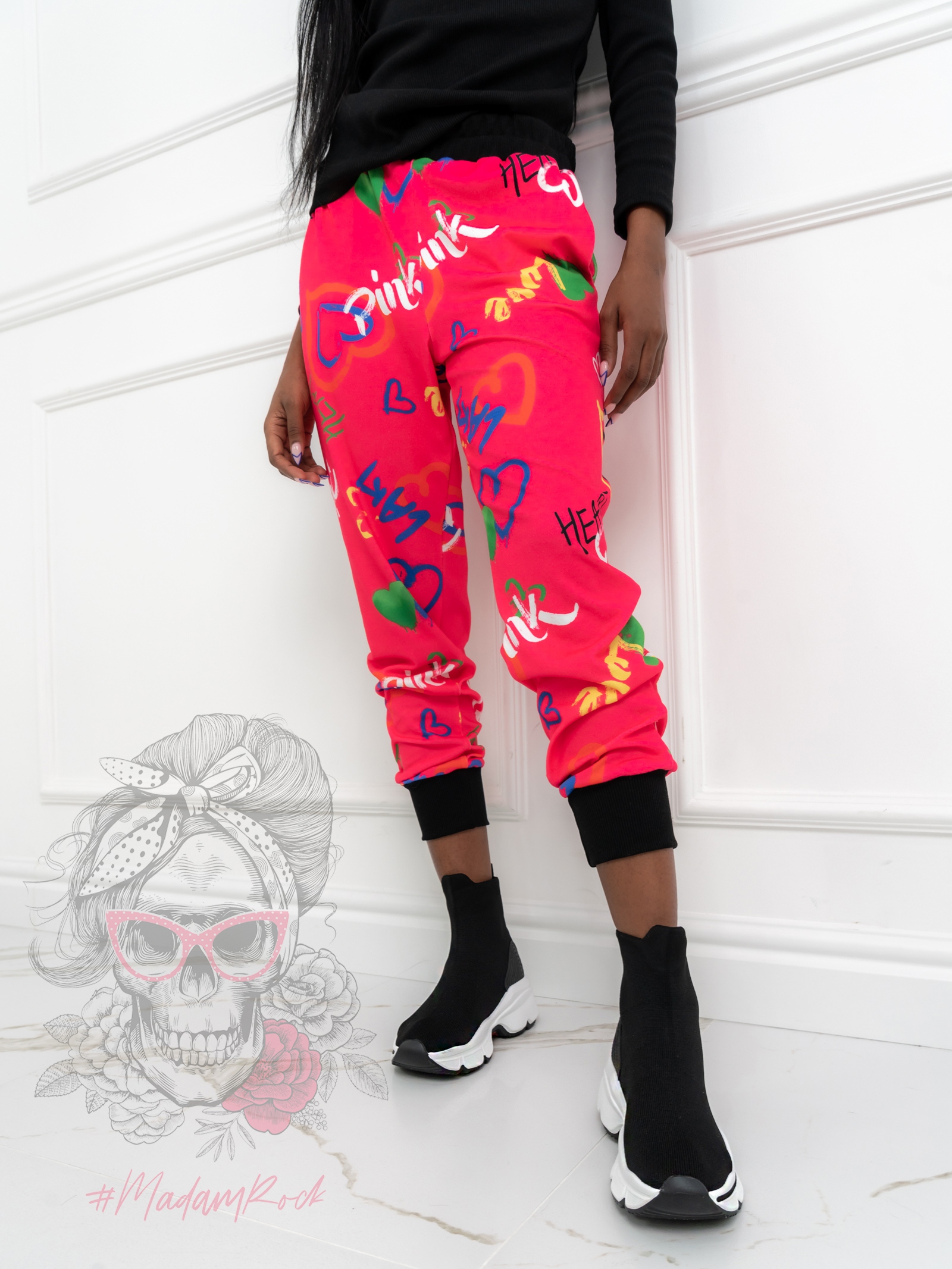 Botki skarpety Madam Rapido czarne