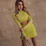 Komplet dopasowany Fame limonkowy