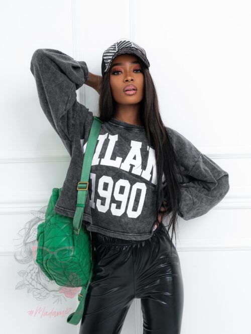 Bluza dekatyzowana Milano szara