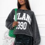 Bluza dekatyzowana Milano szara