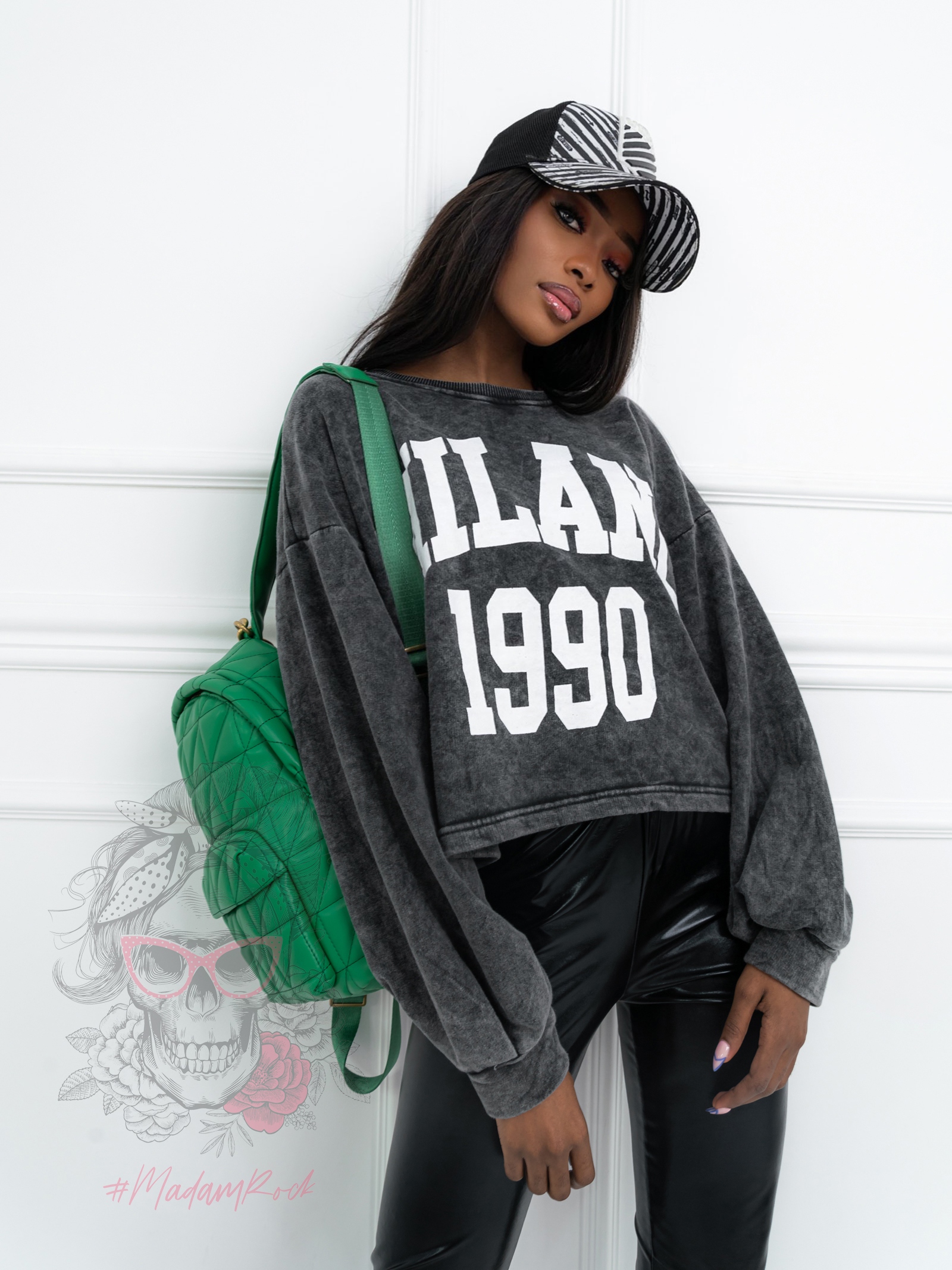 Bluza dekatyzowana Milano szara