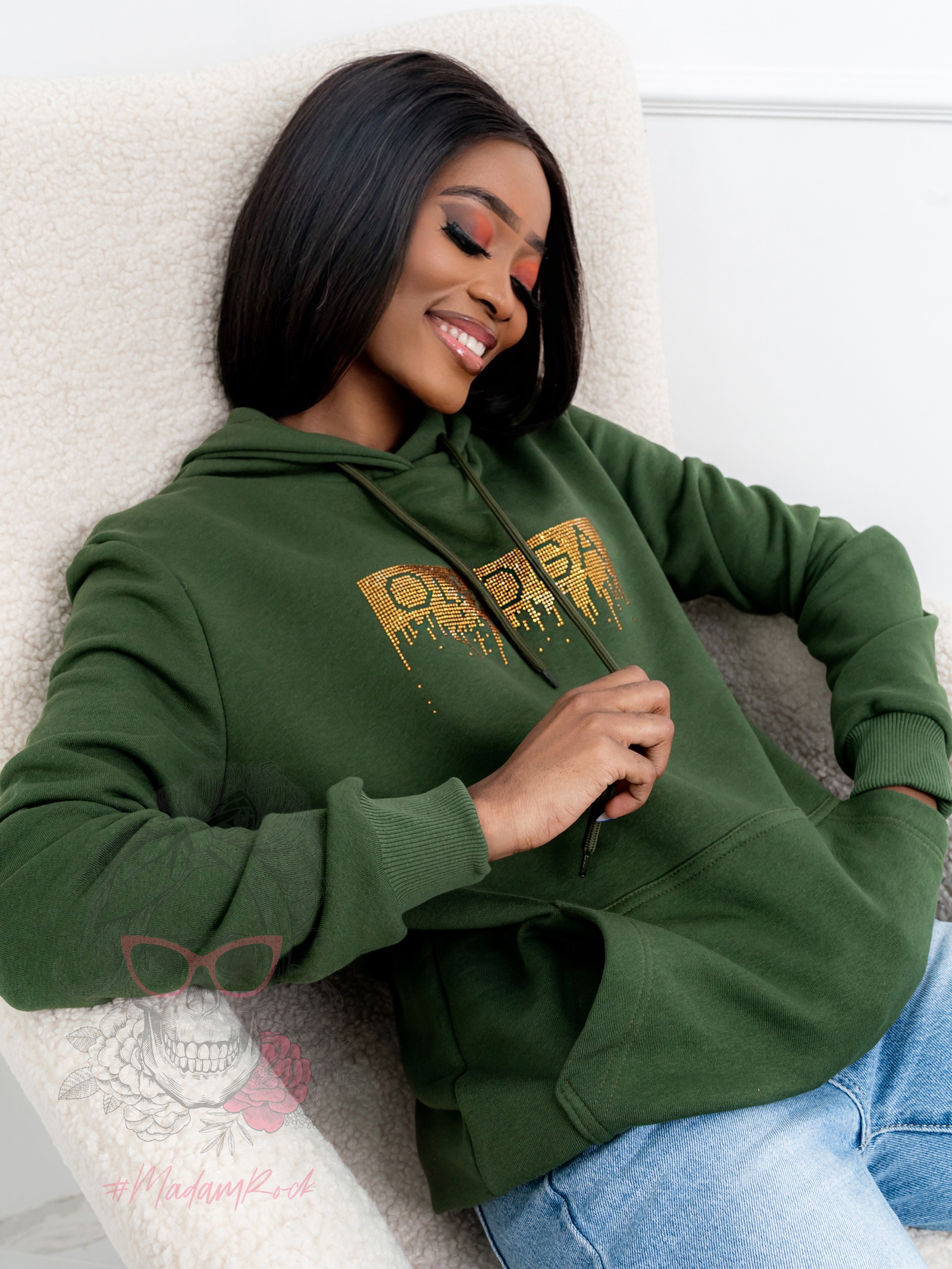 Bluza bawełniana Jets Woman zielona