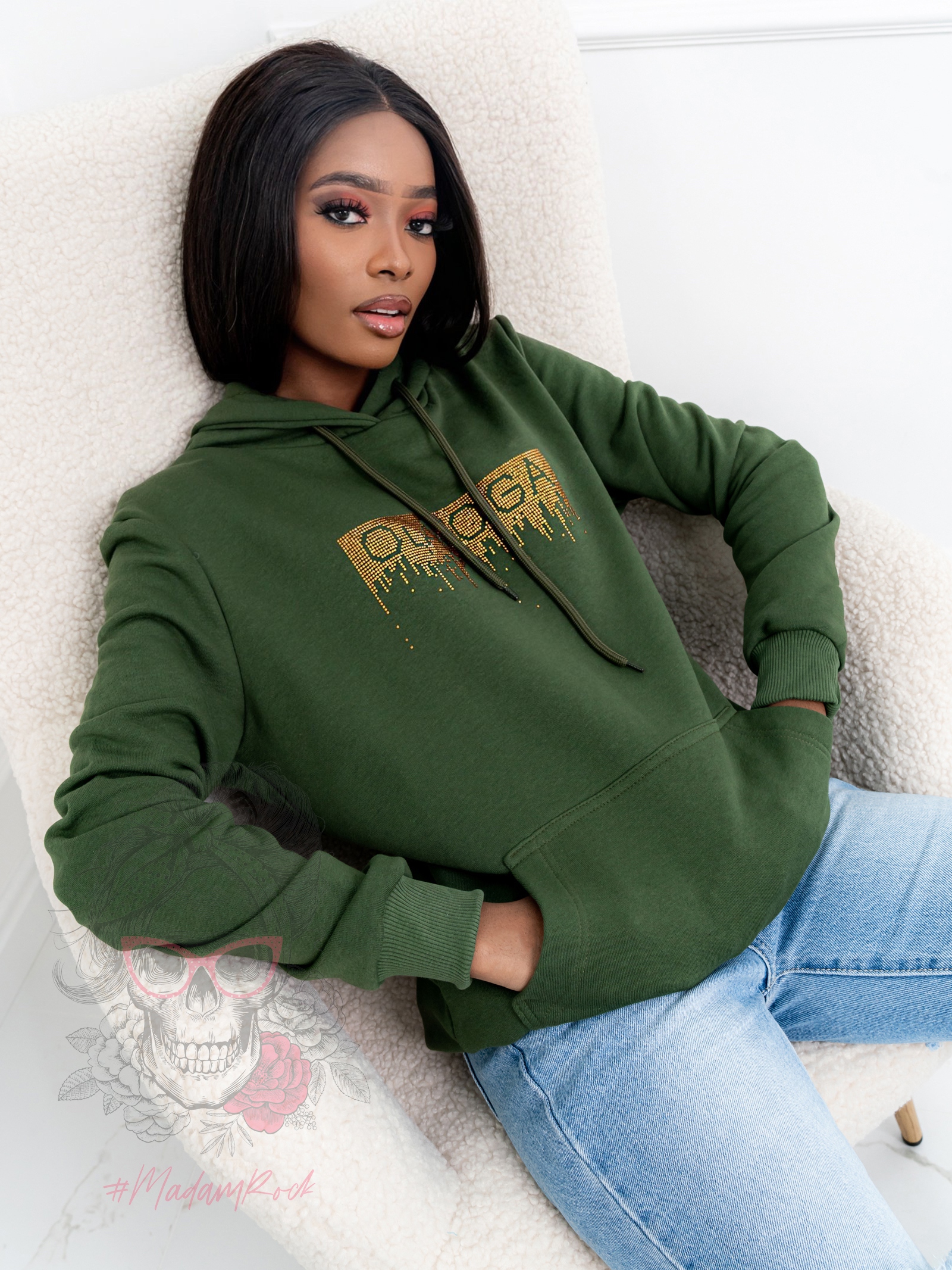 Bluza bawełniana Jets Woman zielona