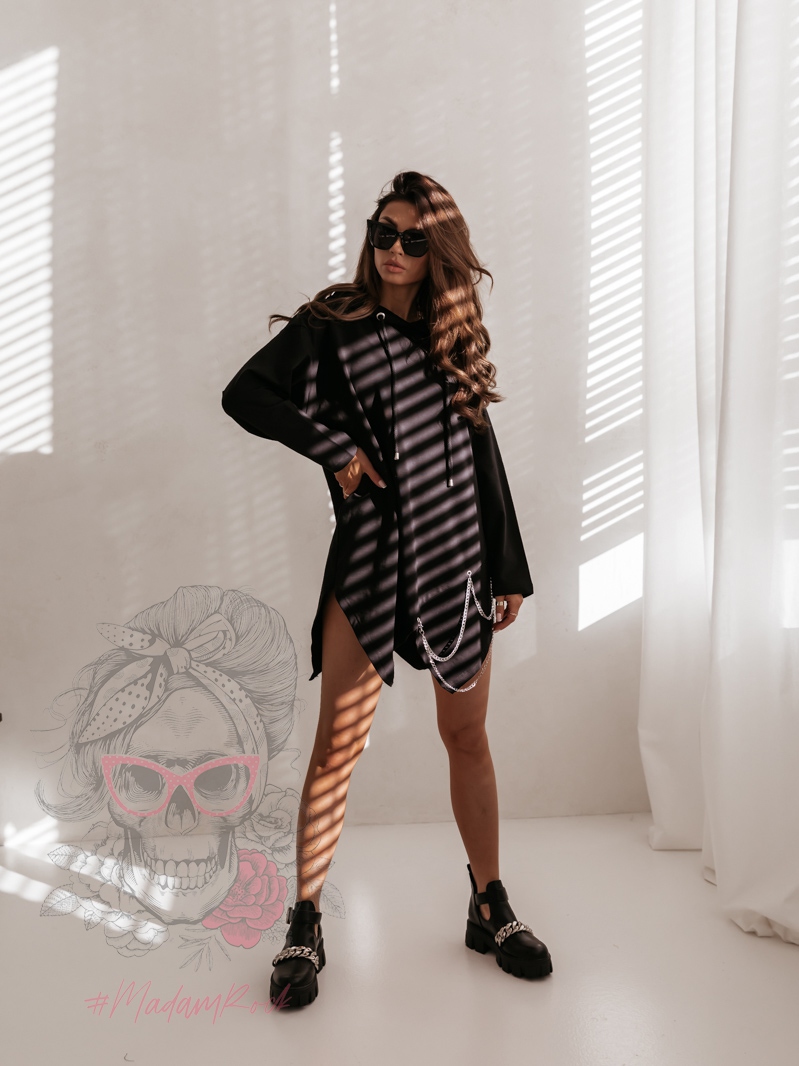 Bluza z łańcuszkami Ashli czarna