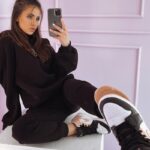 Komplet bawełniany logo IVY czarny