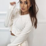 Komplet welurowy Velvet Spring ecru