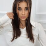 Komplet welurowy Velvet Spring ecru