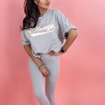 Komplet bawełniany New York c.szary