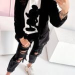 Marynarka klasyczna welurowa Classy czarna