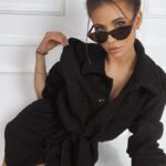 Koszula oversize z misia Vegas czarna