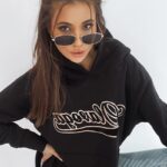 Bluza bawełniana oversize Savannah czarna